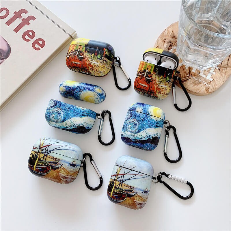 Vintage Van Gogh Art Airpods Case, AirPods 3 Case, Cover Case For Apple AirPods1 2, Airpods Pro, AirPods 3, AirPods Pro Case, Airpods Cover