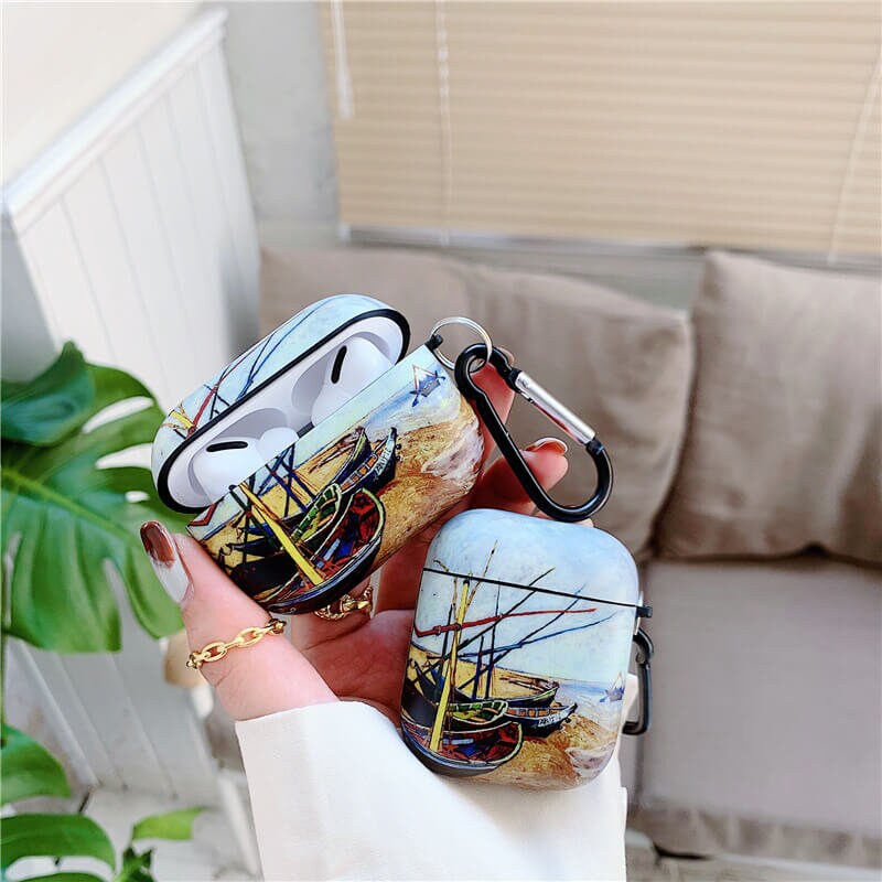 Vintage Van Gogh Art Airpods Case, AirPods 3 Case, Cover Case For Apple AirPods1 2, Airpods Pro, AirPods 3, AirPods Pro Case, Airpods Cover