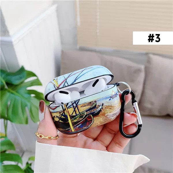 Vintage Van Gogh Art Airpods Case, AirPods 3 Case, Cover Case For Apple AirPods1 2, Airpods Pro, AirPods 3, AirPods Pro Case, Airpods Cover