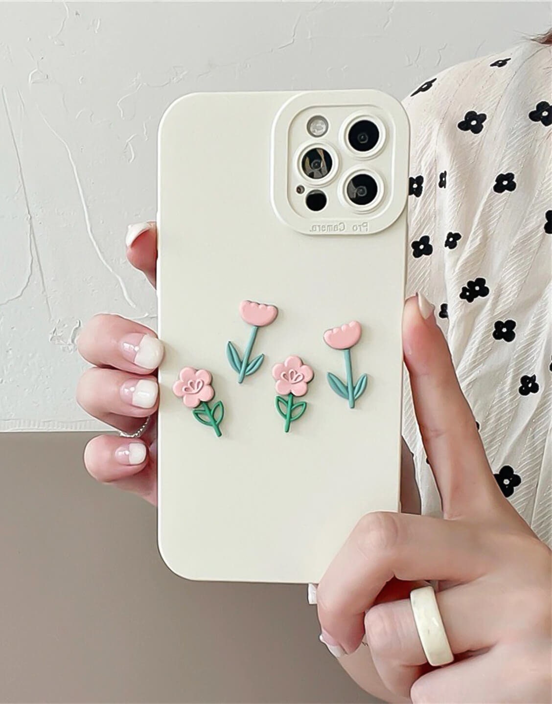 Cute 3D Flower Kawaii iPhone Case - URBANLUSA