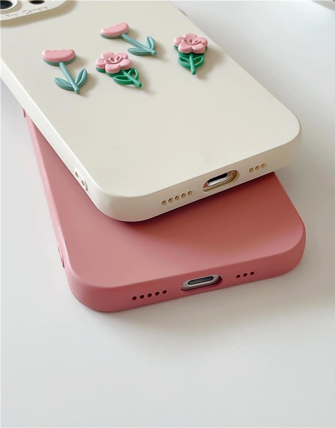 Cute 3D Flower Kawaii iPhone Case - URBANLUSA