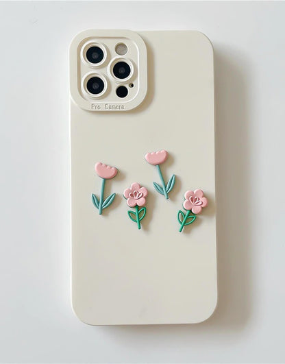 Cute 3D Flower Kawaii iPhone Case - URBANLUSA