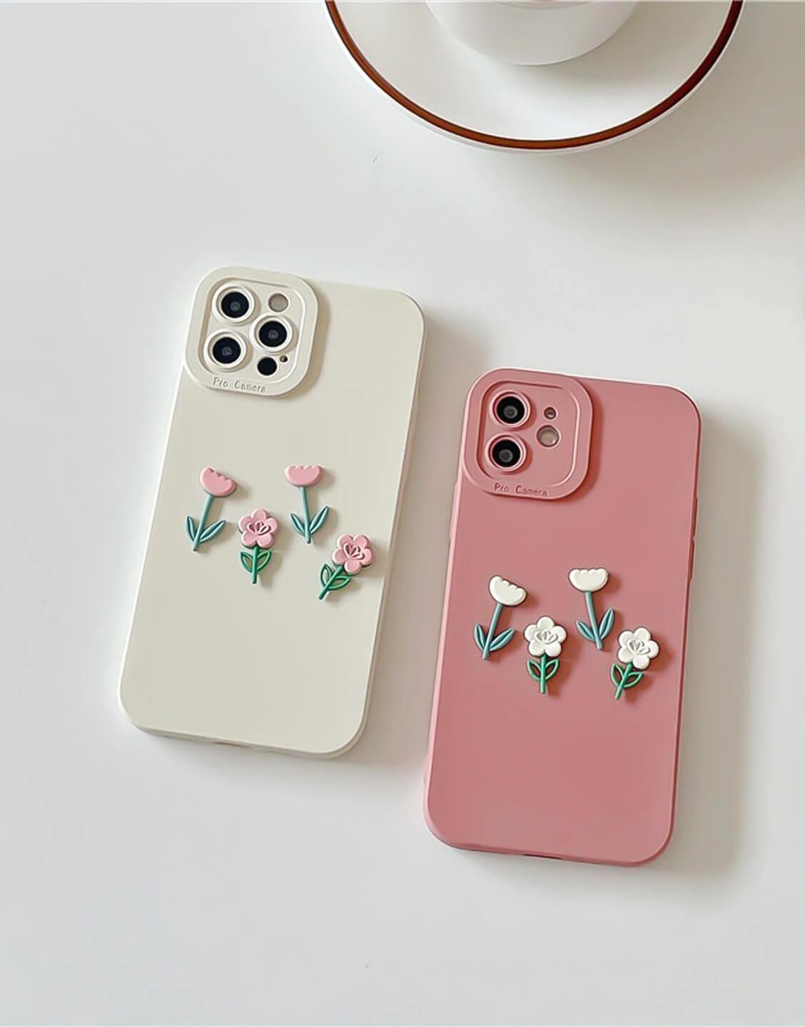 Cute 3D Flower Kawaii iPhone Case - URBANLUSA