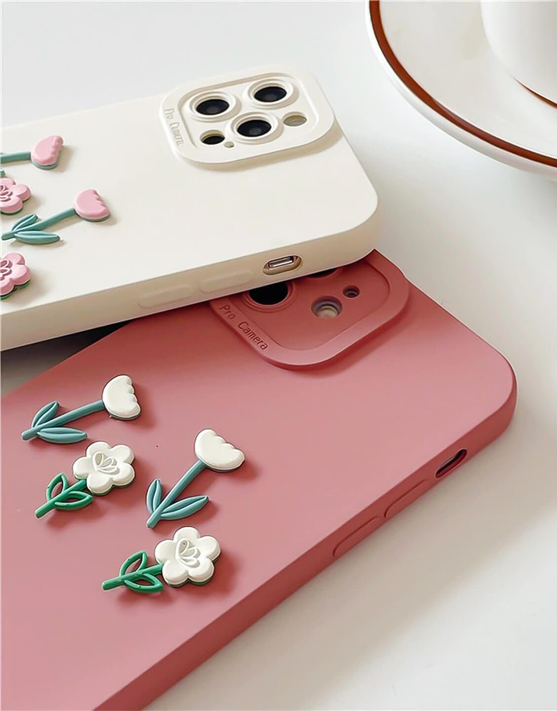 Cute 3D Flower Kawaii iPhone Case - URBANLUSA