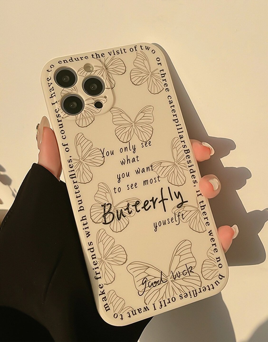 Aesthetic Vintage Butterfly iPhone Case - URBANLUSA