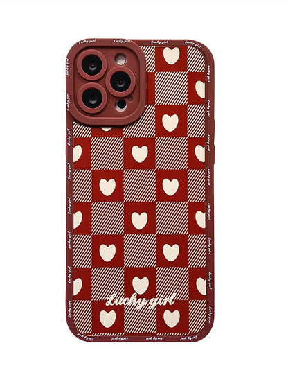 Valentine Red Heart iPhone Case - URBANLUSA