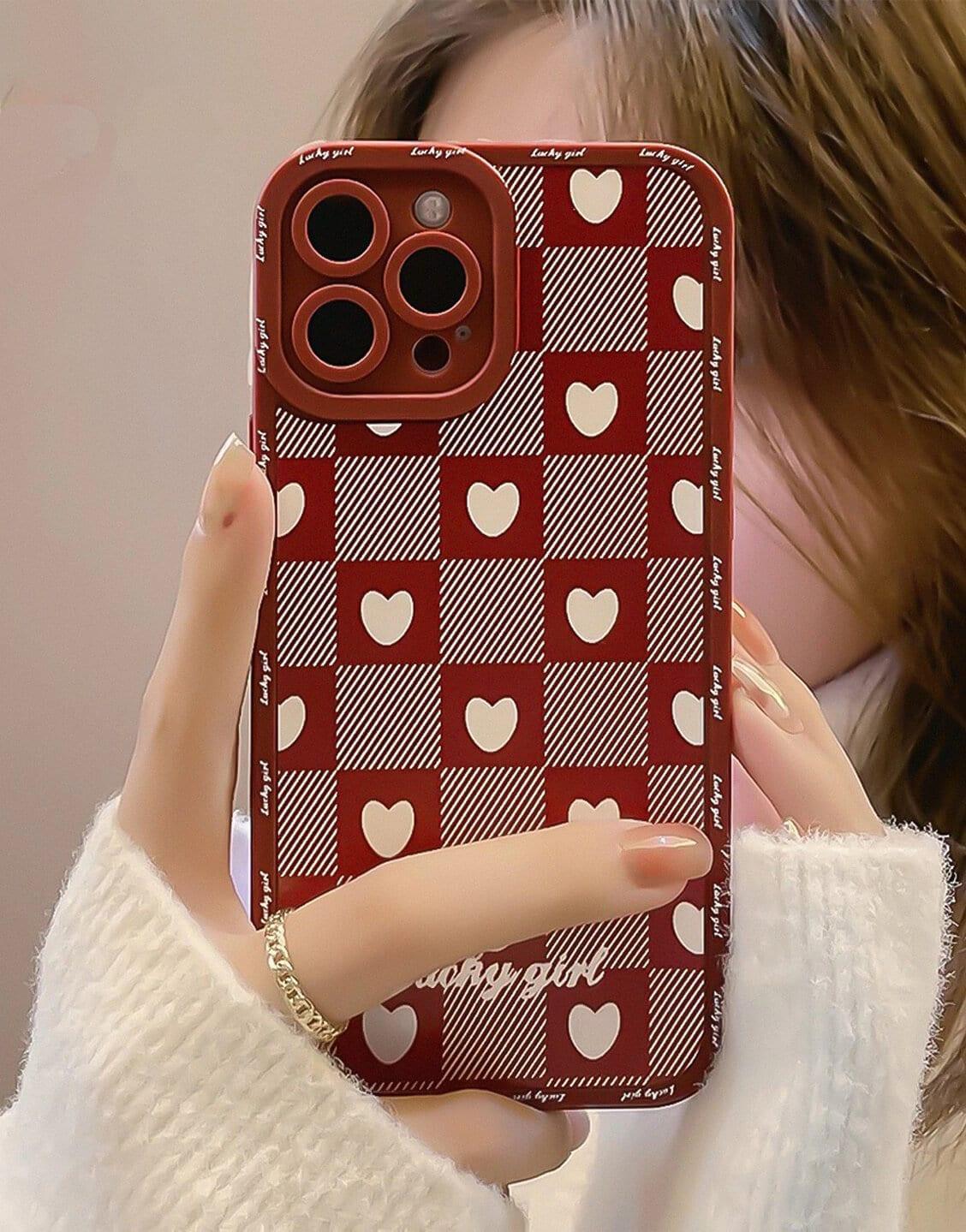 Valentine Red Heart iPhone Case - URBANLUSA