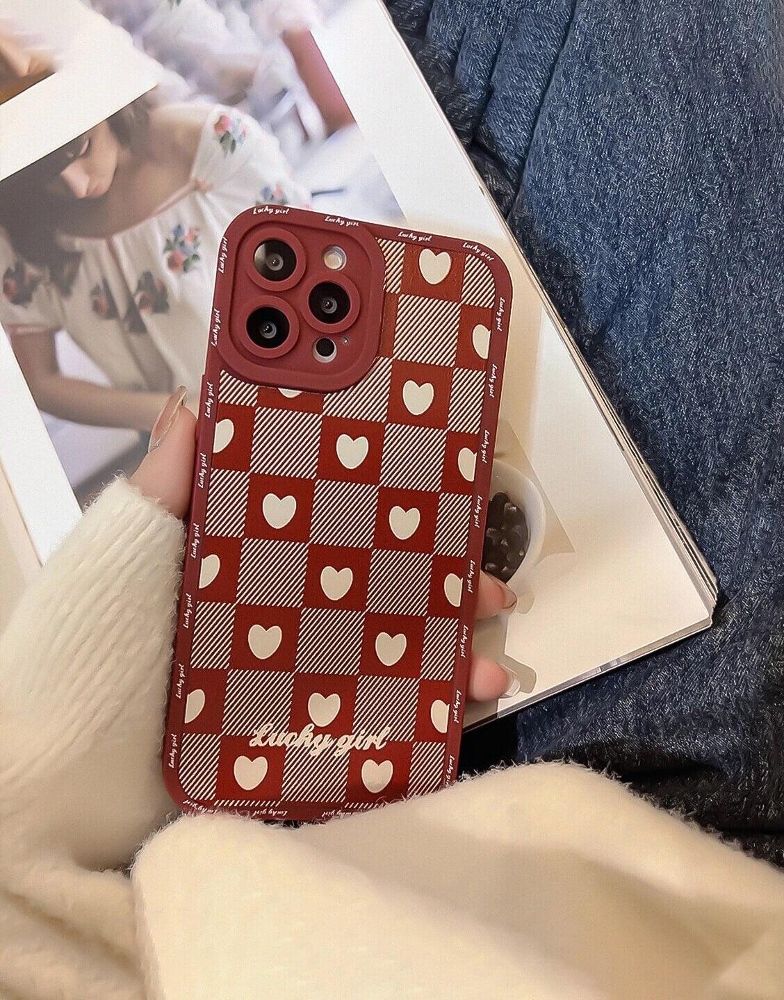 Valentine Red Heart iPhone Case - URBANLUSA