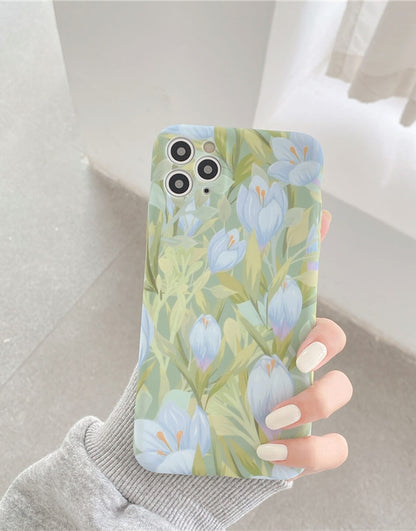 Vintage Spring Tulip Floral Aesthetic iPhone Case - URBANLUSA