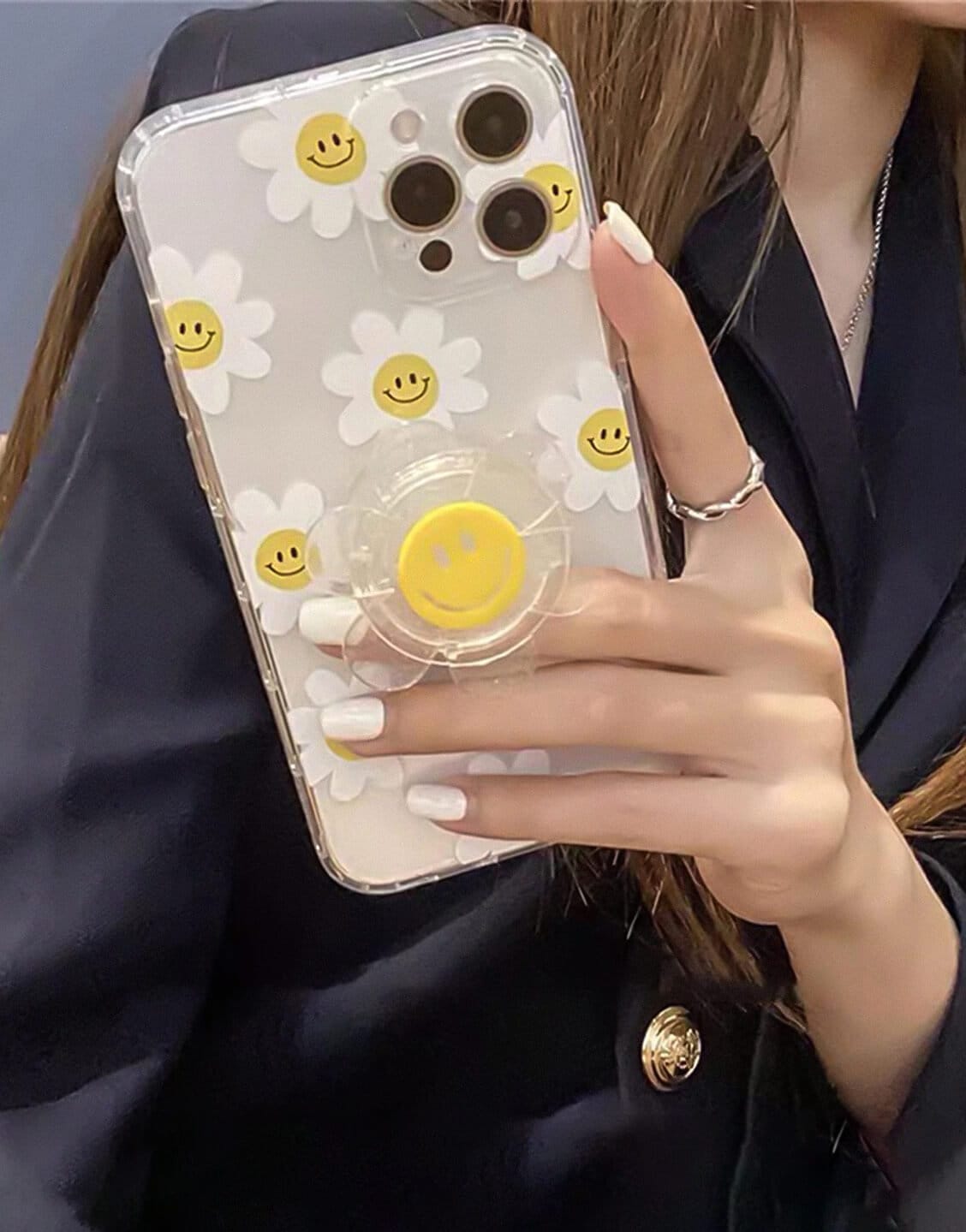 Cute Smile Sun Flower Aesthetic iPhone Case - URBANLUSA