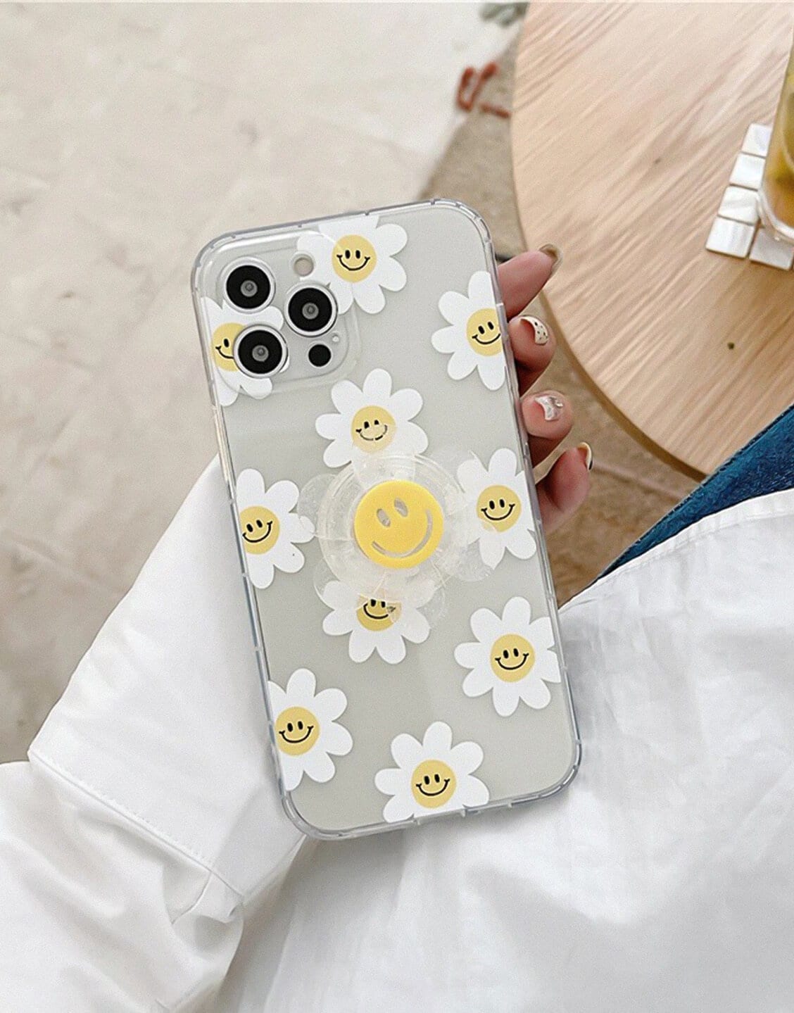 Cute Smile Sun Flower Aesthetic iPhone Case - URBANLUSA