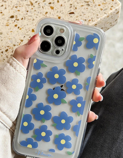 Mini Floral Aesthetic Clear iPhone Case - URBANLUSA