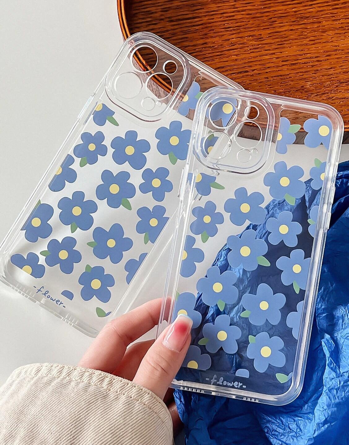 Mini Floral Aesthetic Clear iPhone Case - URBANLUSA