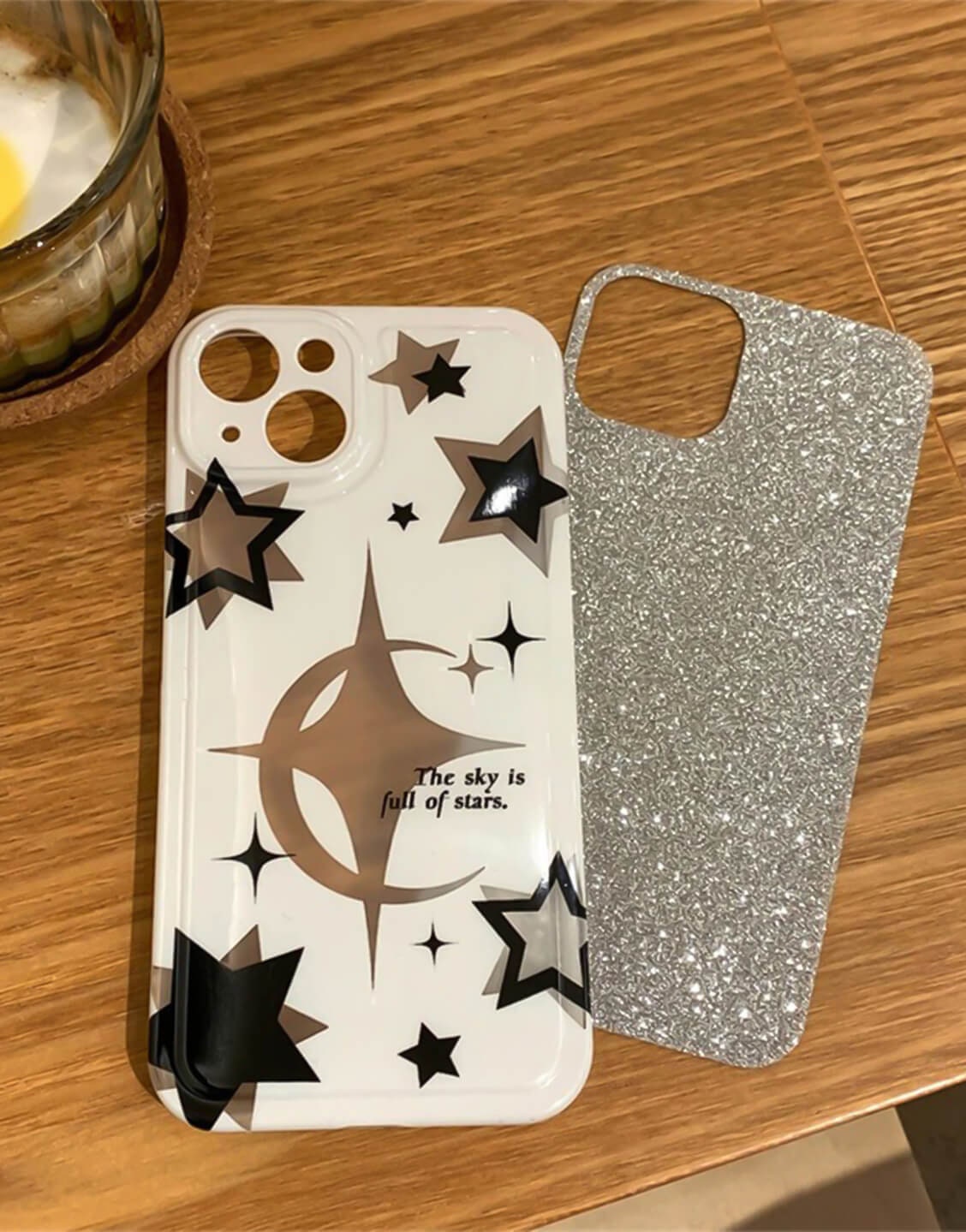 Y2k Aesthetic Glitter Star iPhone Case - URBANLUSA