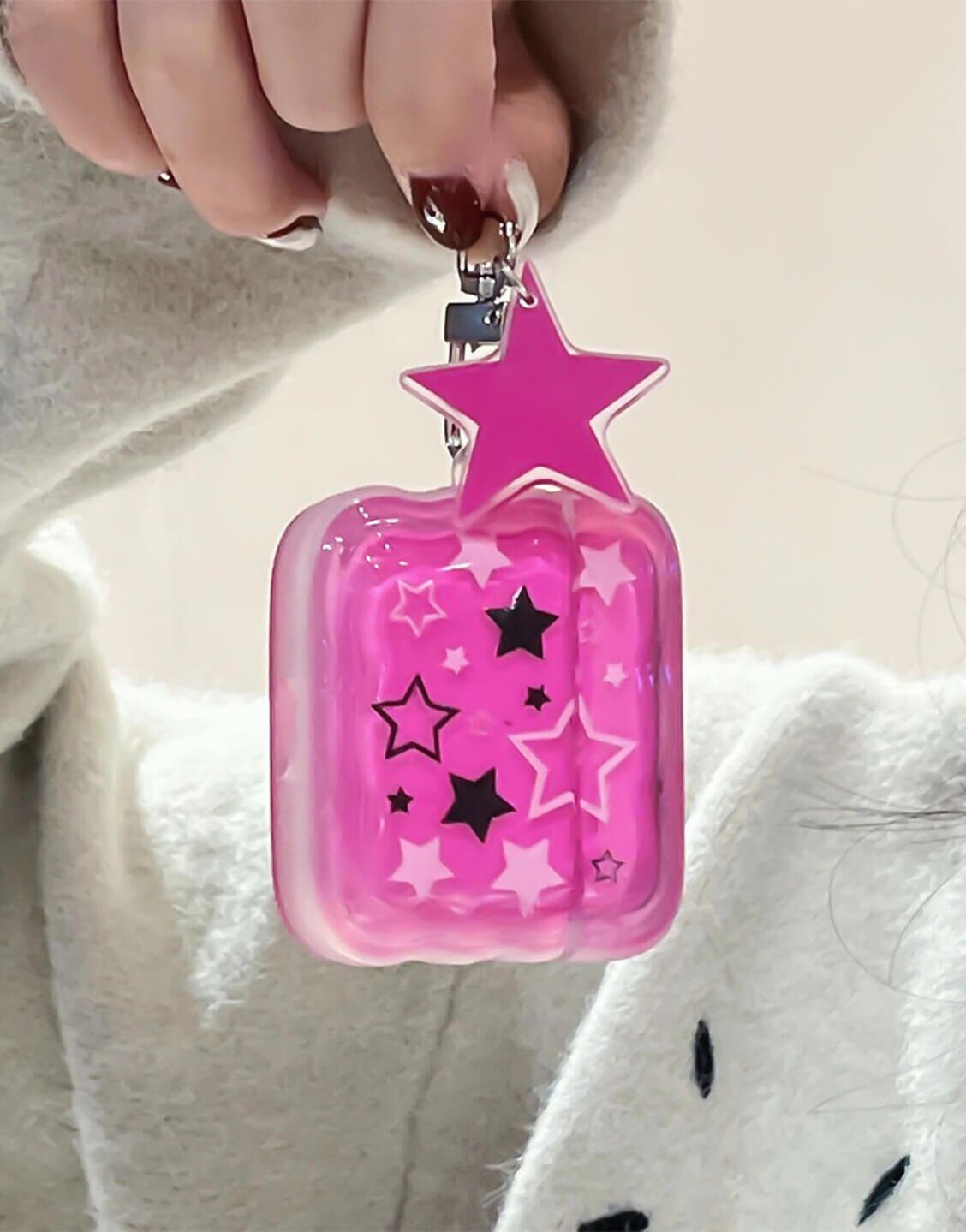 Sweet Girl Pink Stars Y2K Airpods Case - URBANLUSA