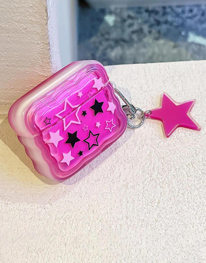 Sweet Girl Pink Stars Y2K Airpods Case - URBANLUSA