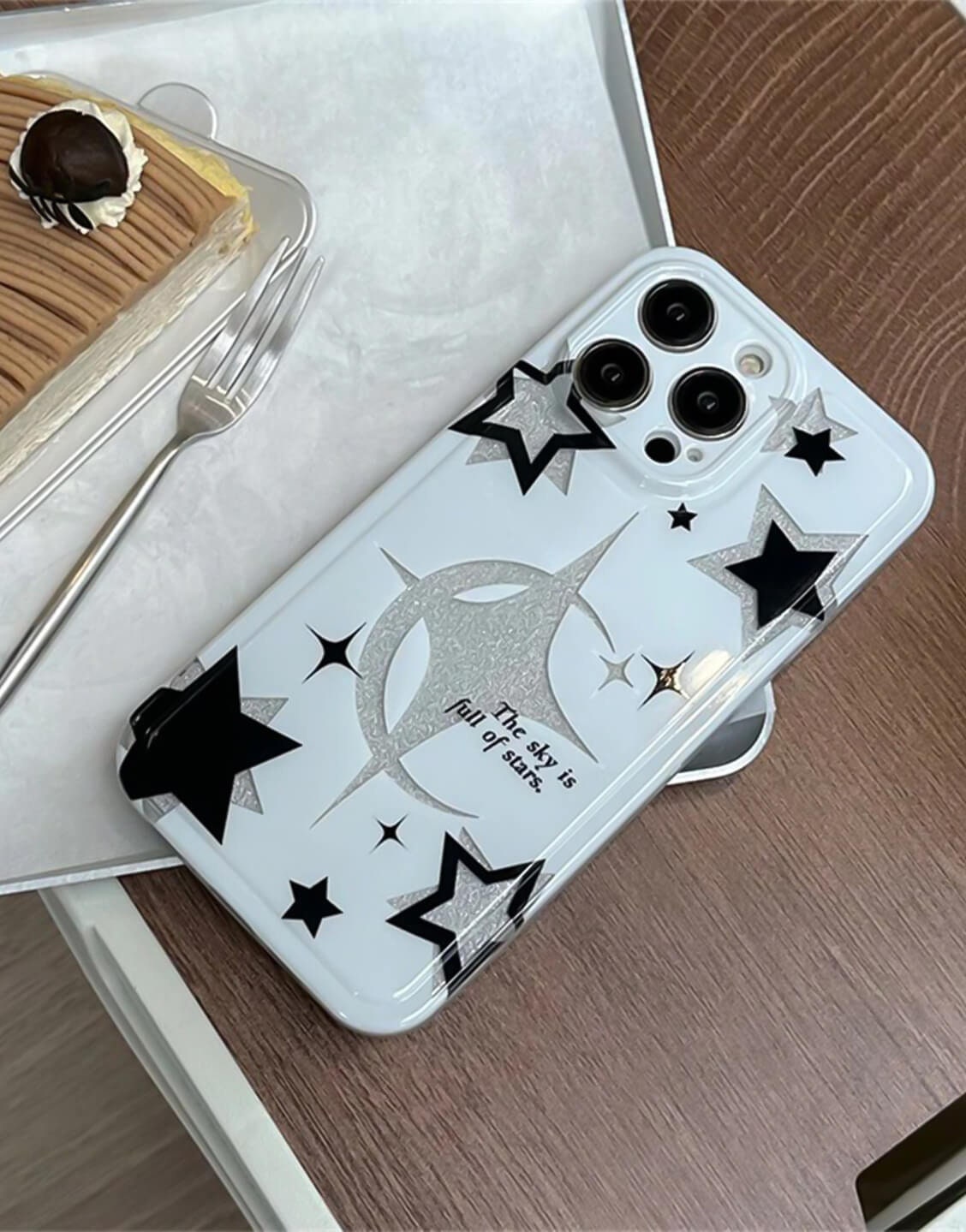 Y2k Aesthetic Glitter Star iPhone Case - URBANLUSA