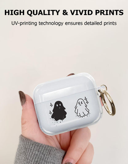 Funny Cute Halloween Ghost AirPods Case - URBANLUSA