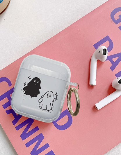 Funny Cute Halloween Ghost AirPods Case - URBANLUSA