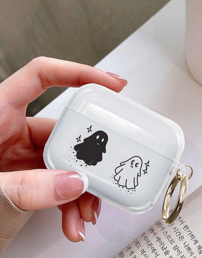 Funny Cute Halloween Ghost AirPods Case - URBANLUSA