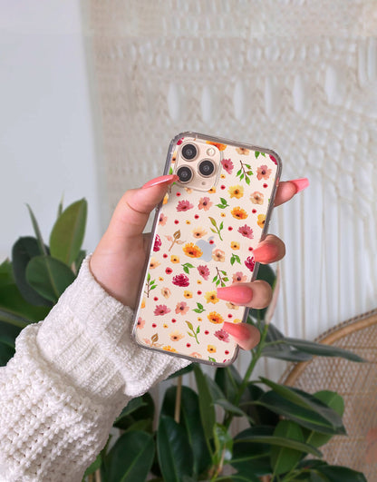 Watercolor Floral Aesthetic Phone Case iPhone / Samsung - URBANLUSA