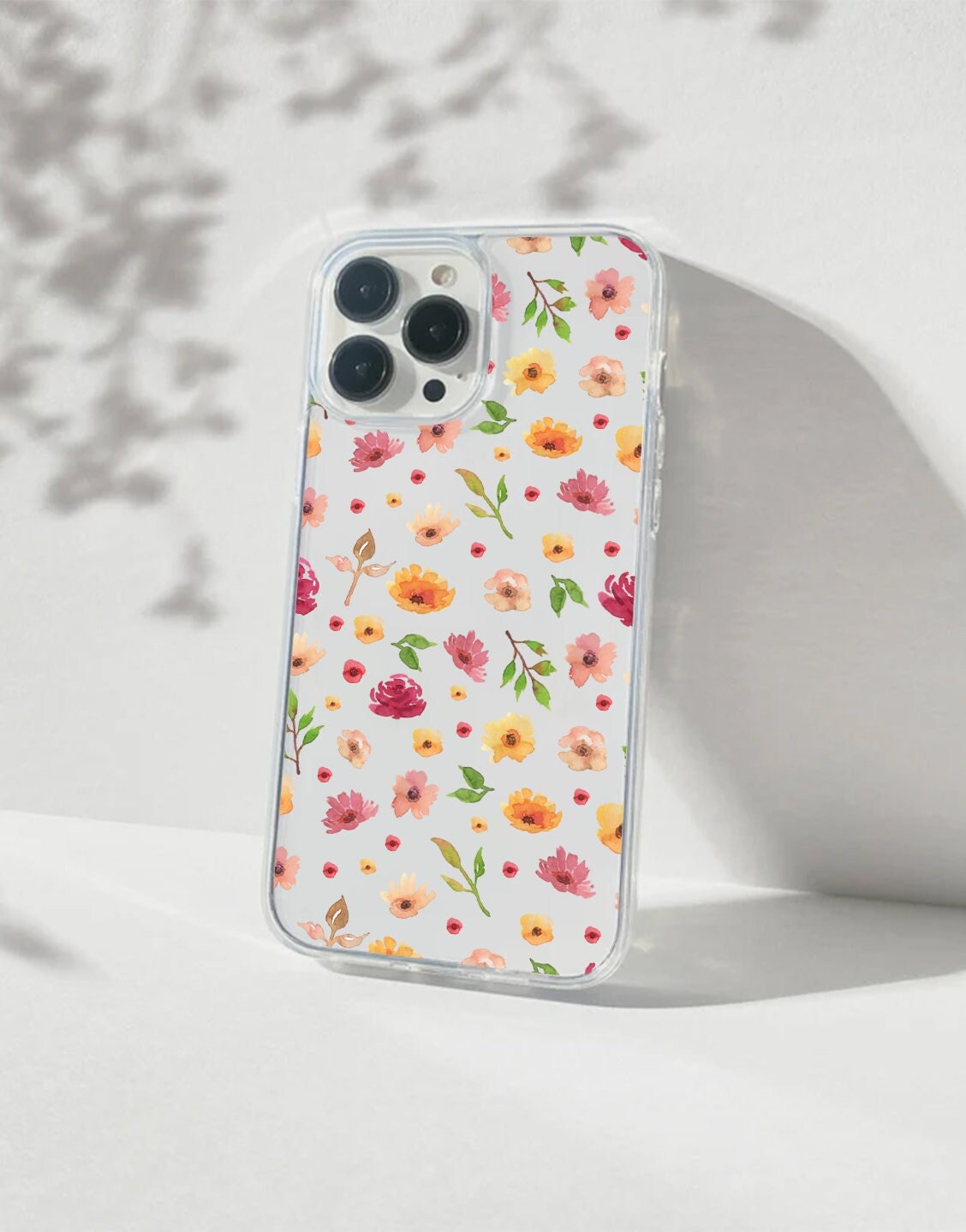 Watercolor Floral Aesthetic Phone Case iPhone / Samsung - URBANLUSA