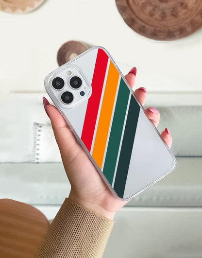 Retro Stripes iPhone Case - URBANLUSA