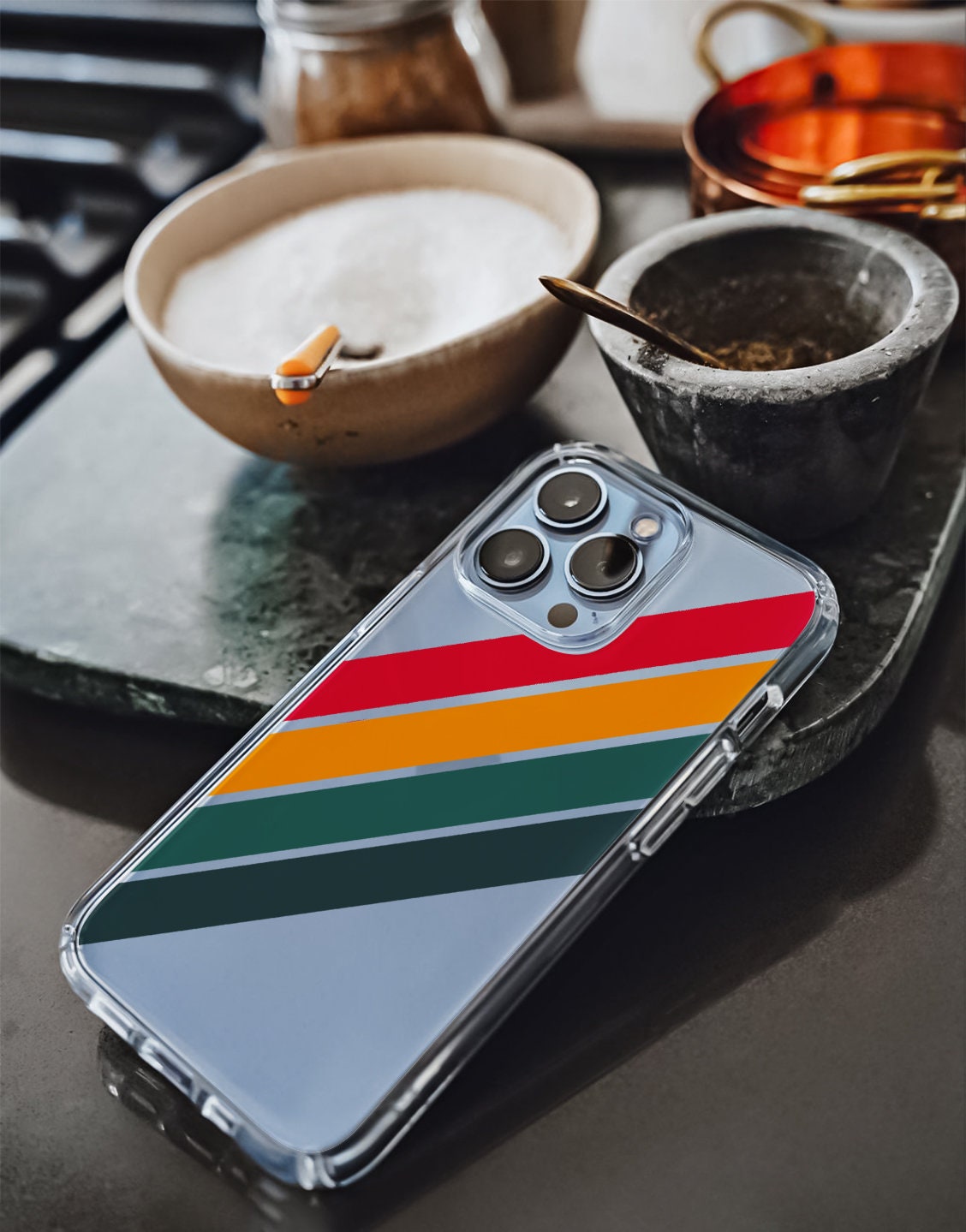 Retro Stripes iPhone Case - URBANLUSA