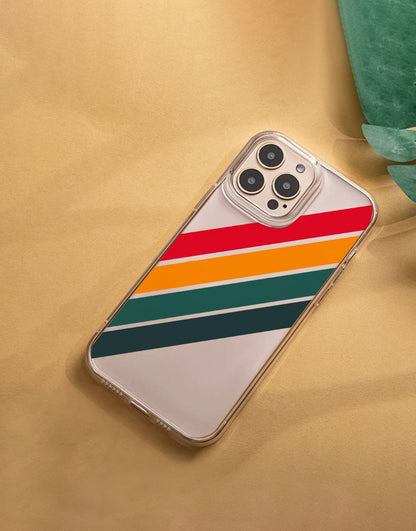 Retro Stripes iPhone Case - URBANLUSA