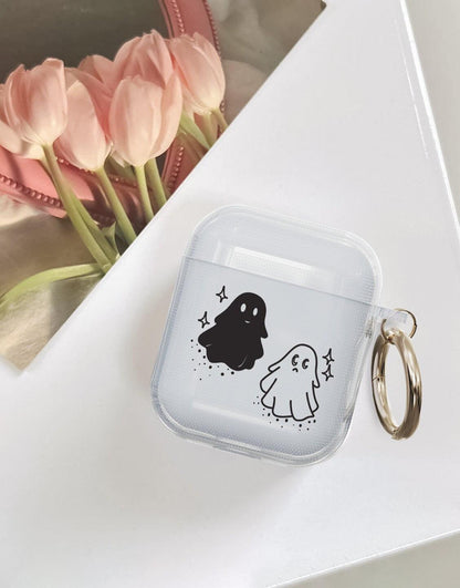 Funny Cute Halloween Ghost AirPods Case - URBANLUSA