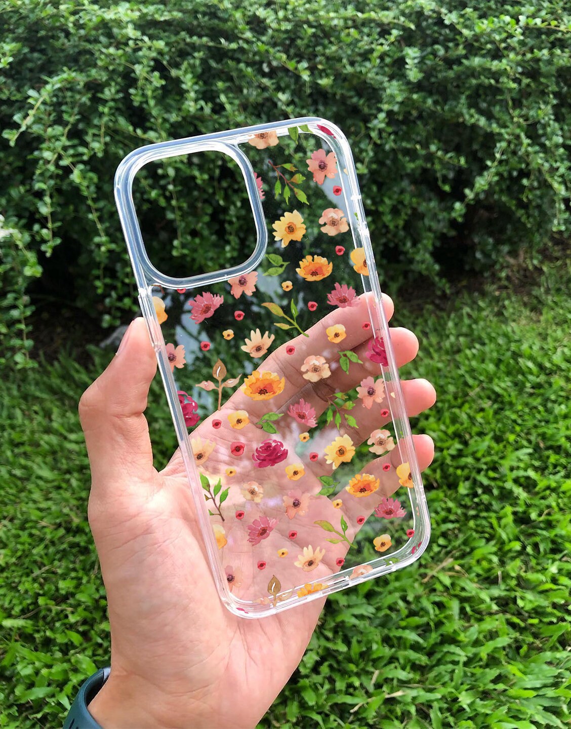 Watercolor Floral Aesthetic Phone Case iPhone / Samsung - URBANLUSA