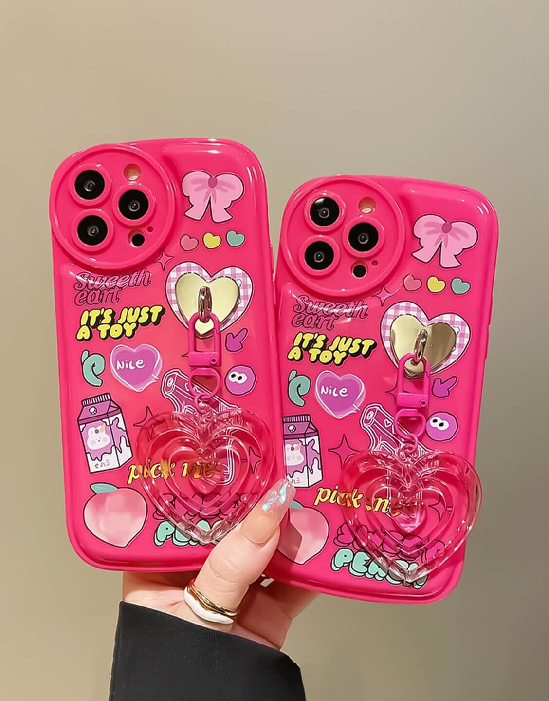 Sweet Kawaii Y2k Pink iPhone Case - URBANLUSA