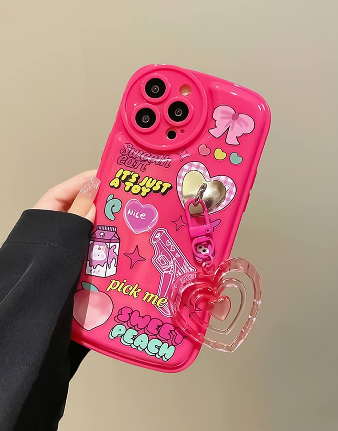 Sweet Kawaii Y2k Pink iPhone Case - URBANLUSA