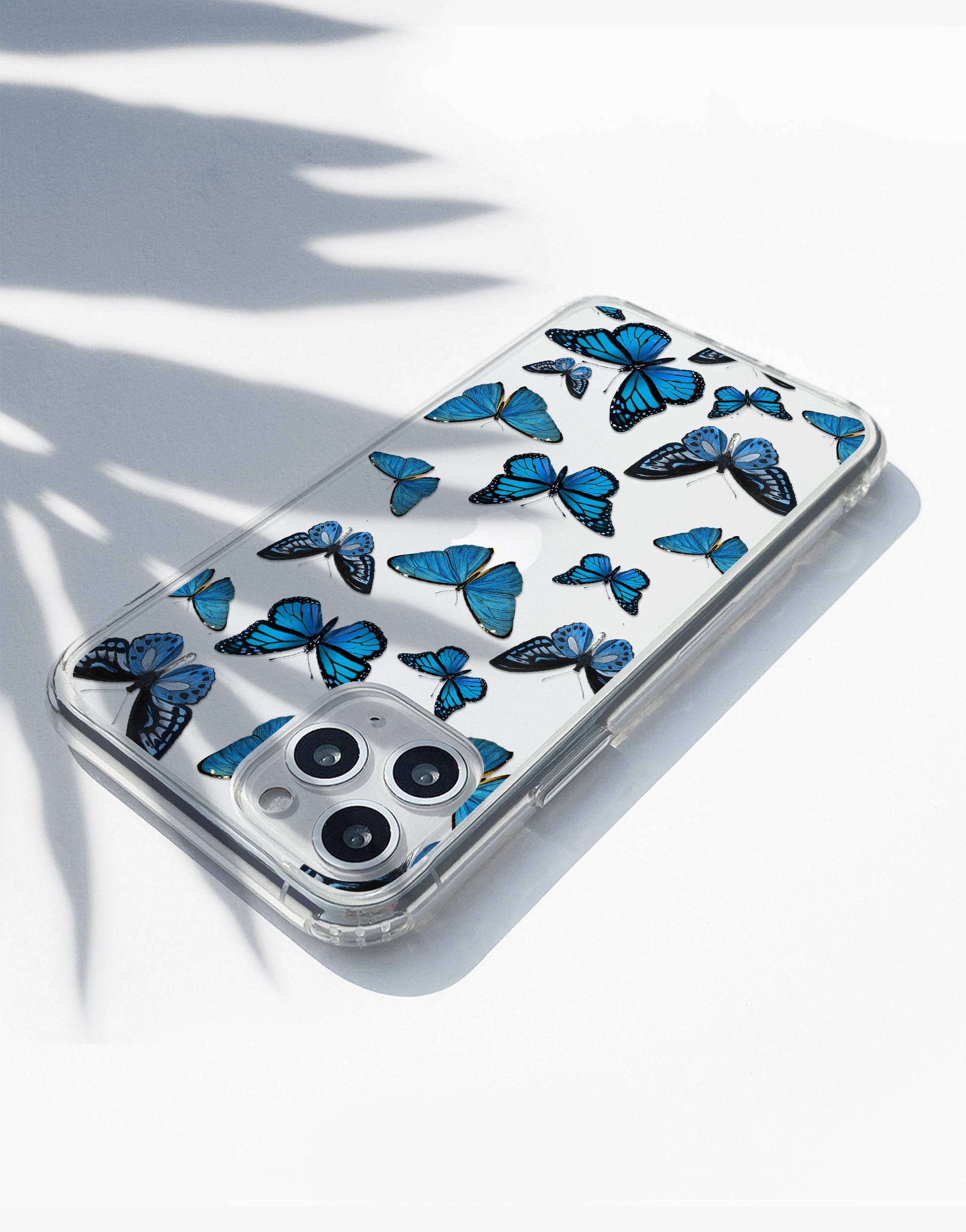 Cute Blue Butterfly Aesthetic iPhone Case - URBANLUSA