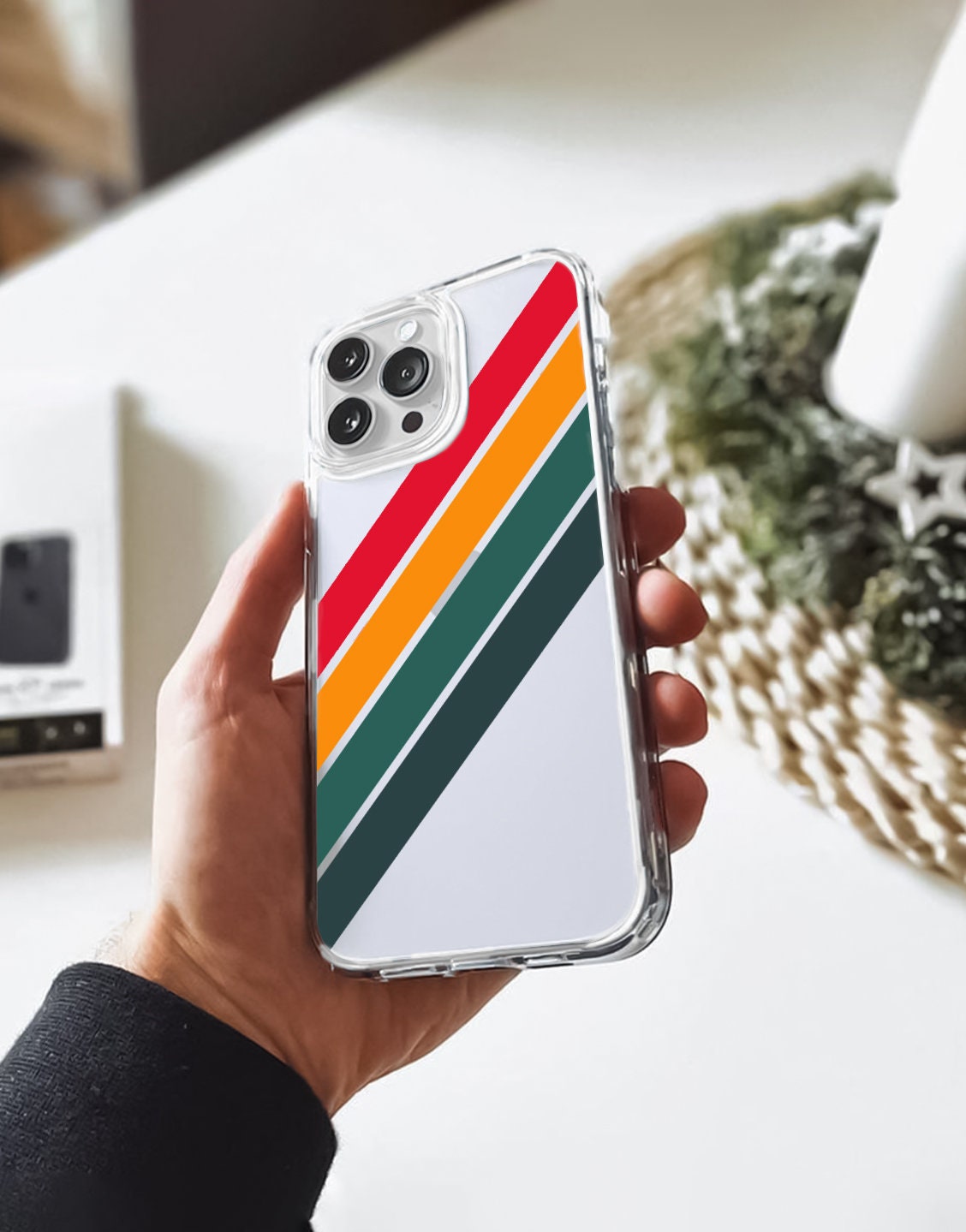 Retro Stripes iPhone Case - URBANLUSA