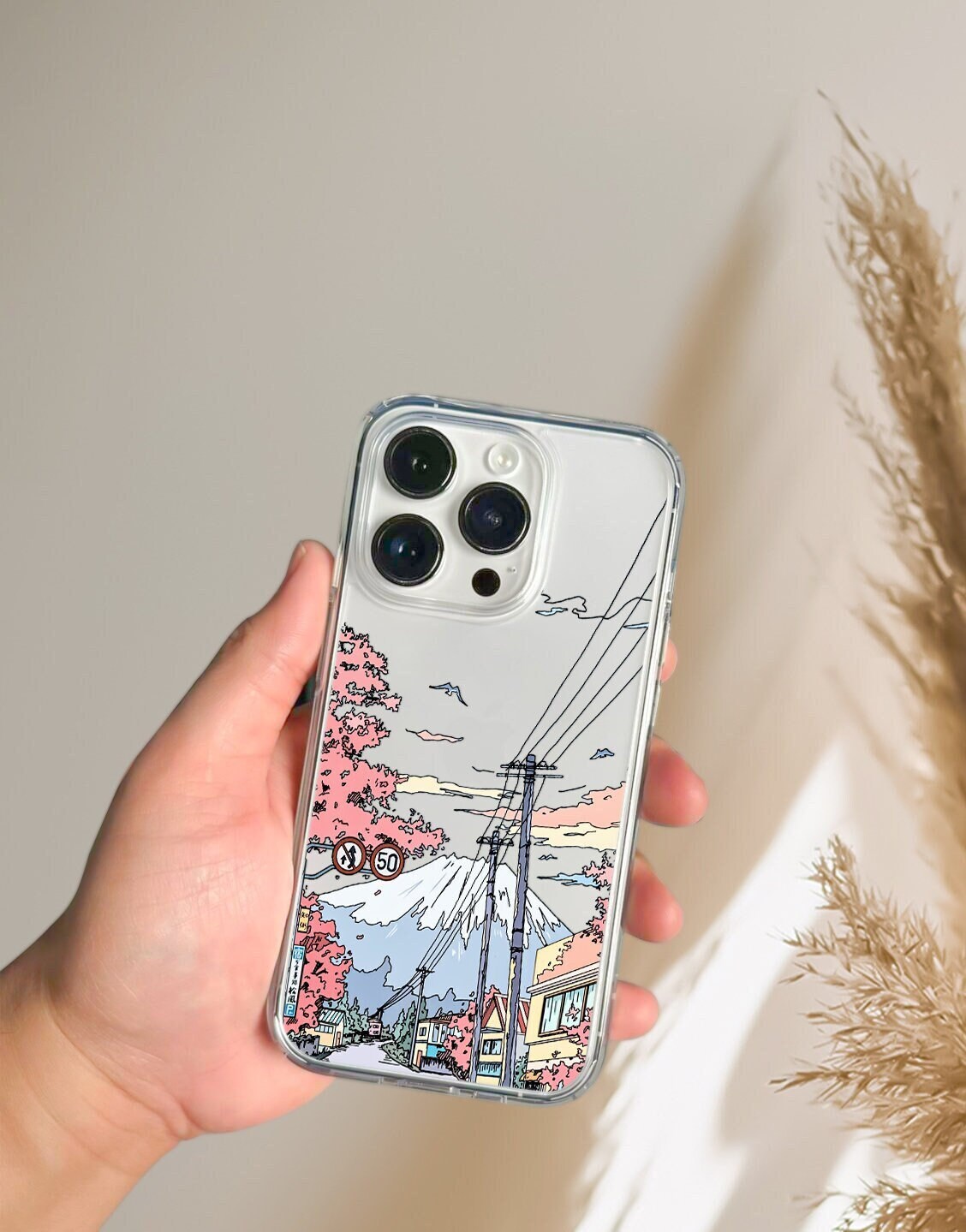 Anime Aesthetic Landscape Japan iPhone Case - URBANLUSA