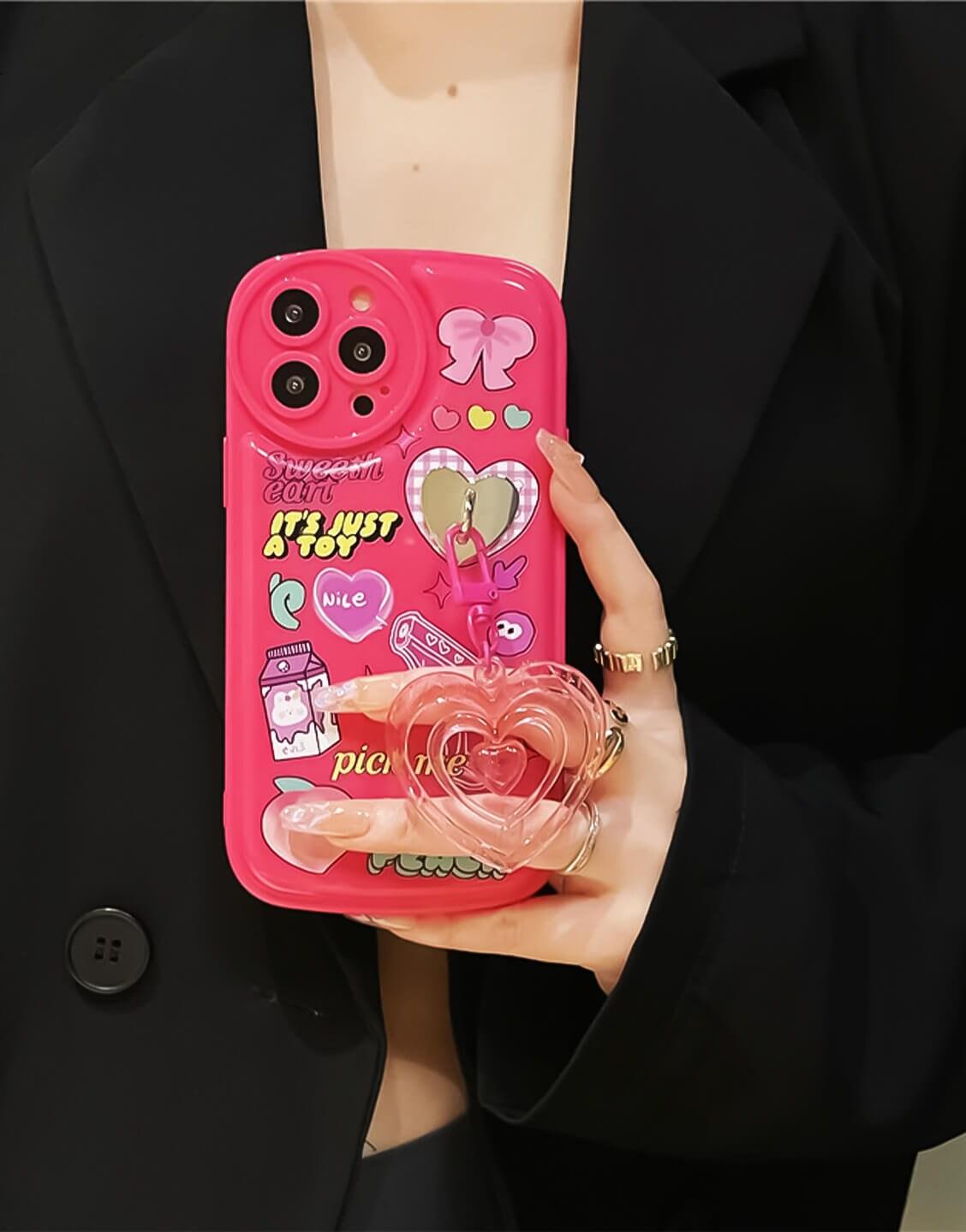 Sweet Kawaii Y2k Pink iPhone Case - URBANLUSA