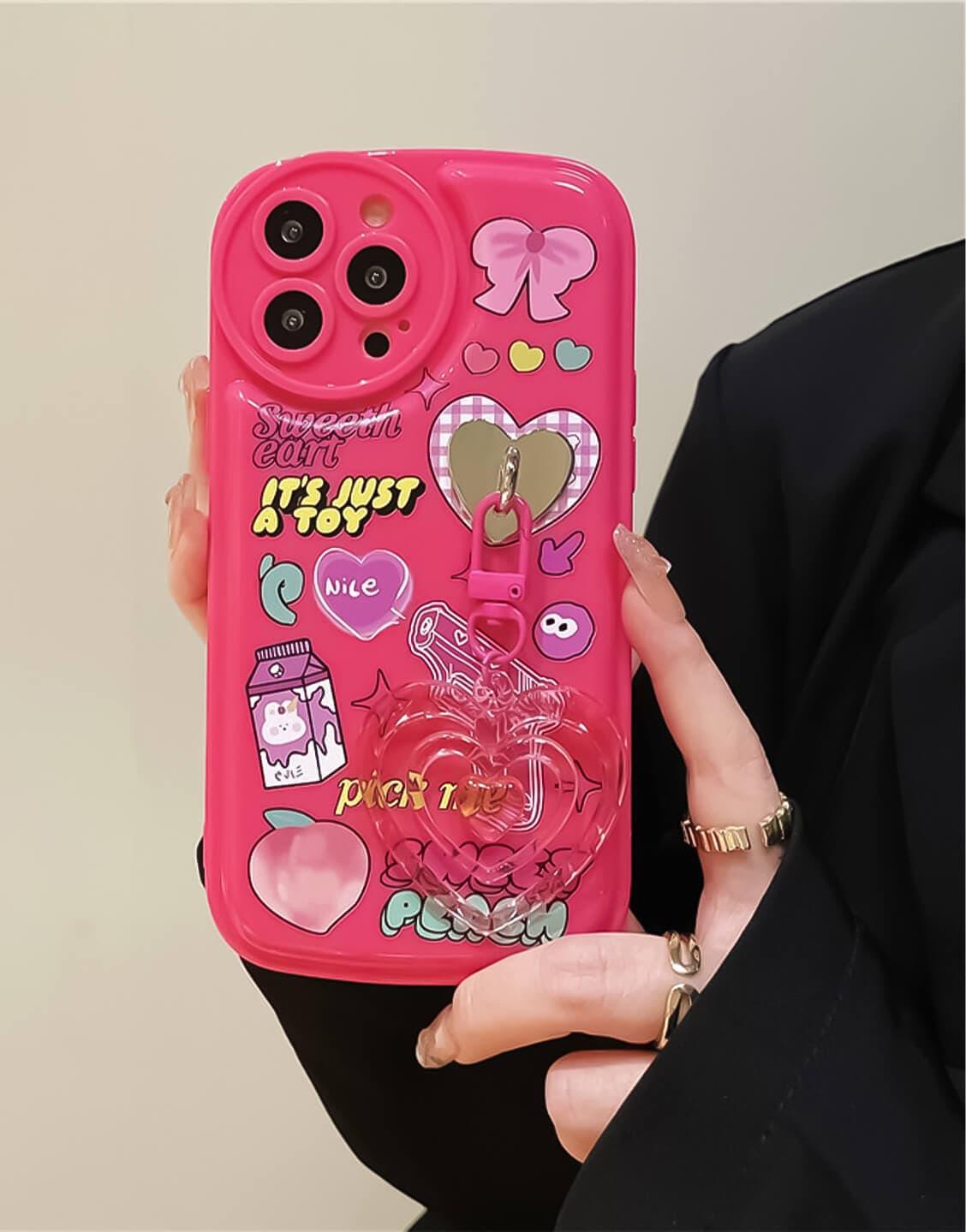 Sweet Kawaii Y2k Pink iPhone Case - URBANLUSA