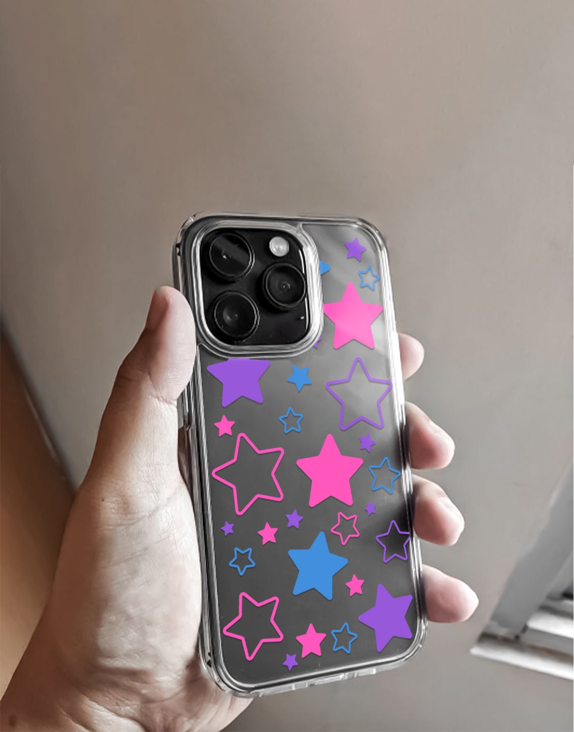 Pink Stars iPhone Case - URBANLUSA