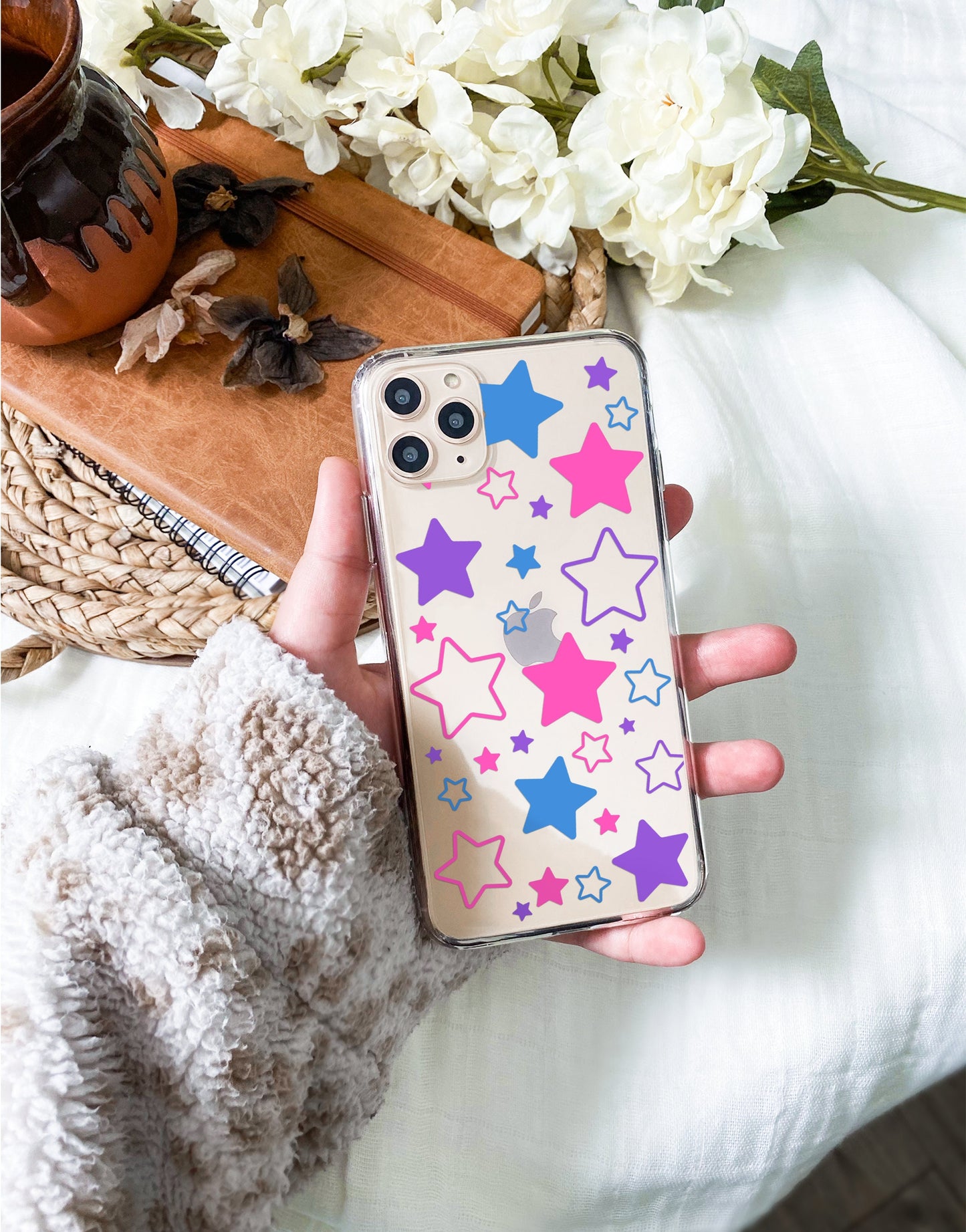 Pink Stars iPhone Case - URBANLUSA