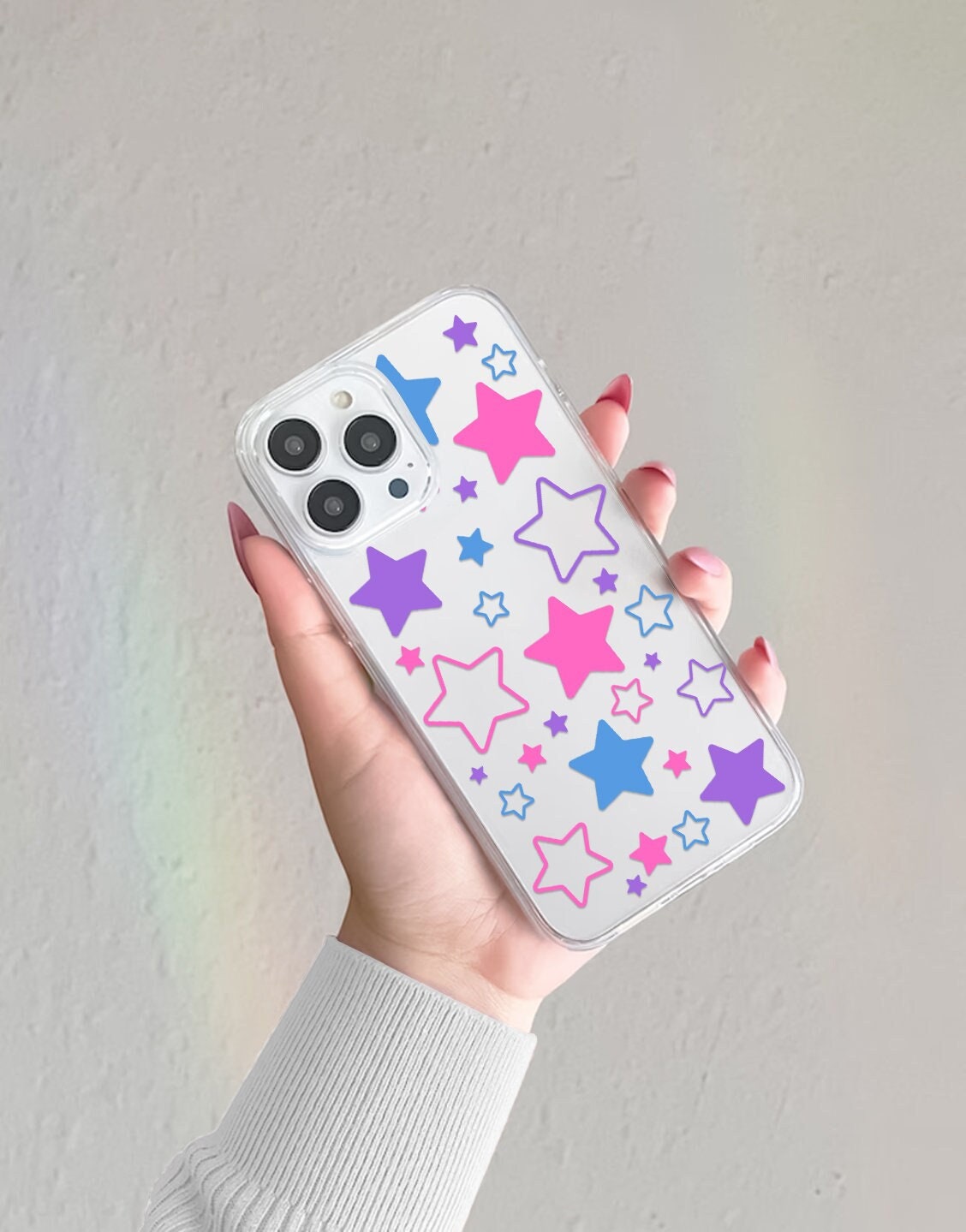 Pink Stars iPhone Case - URBANLUSA