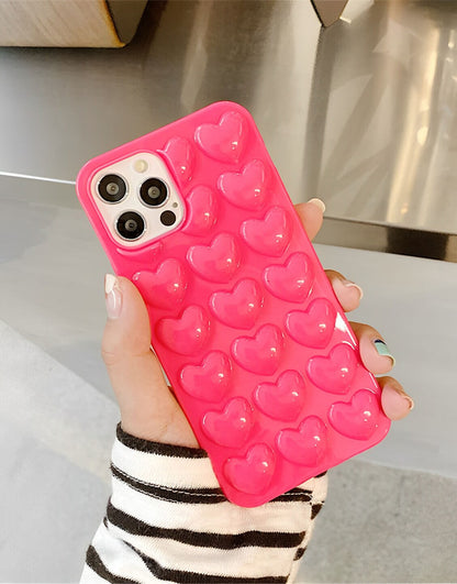 Kawaii Candy Heart iPhone Case - URBANLUSA