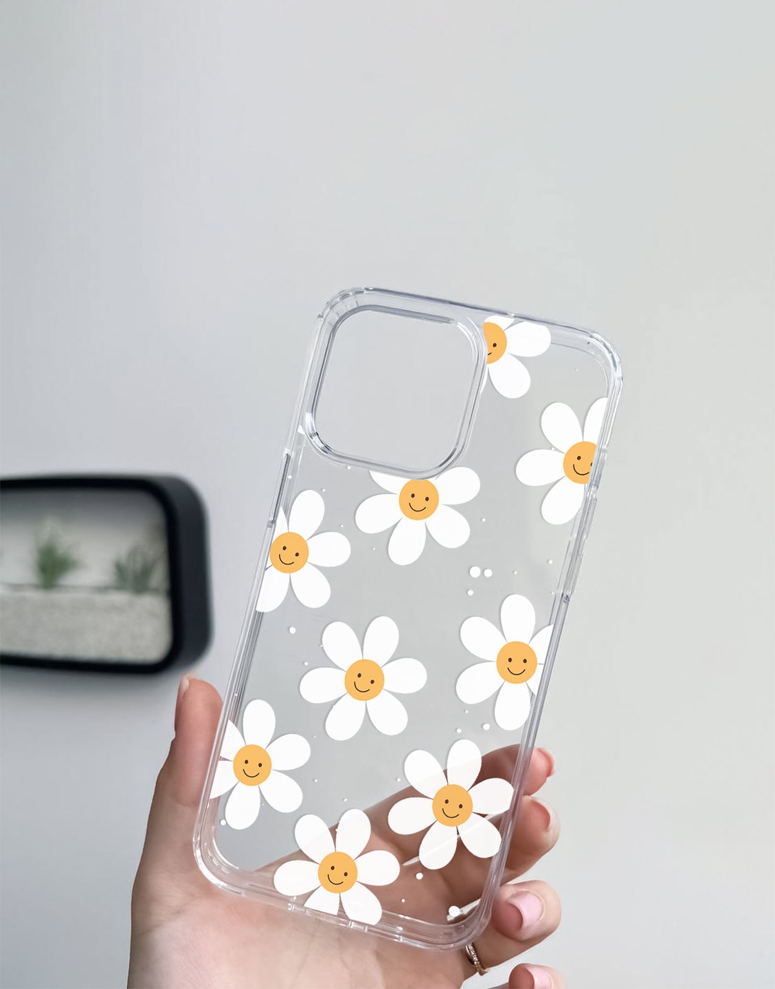 Aesthetic Flower Smile iPhone Case - URBANLUSA