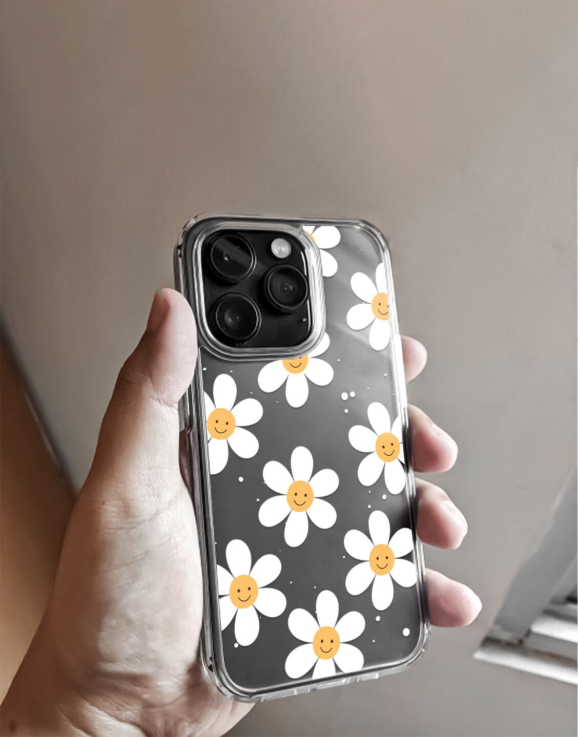 Aesthetic Flower Smile iPhone Case - URBANLUSA