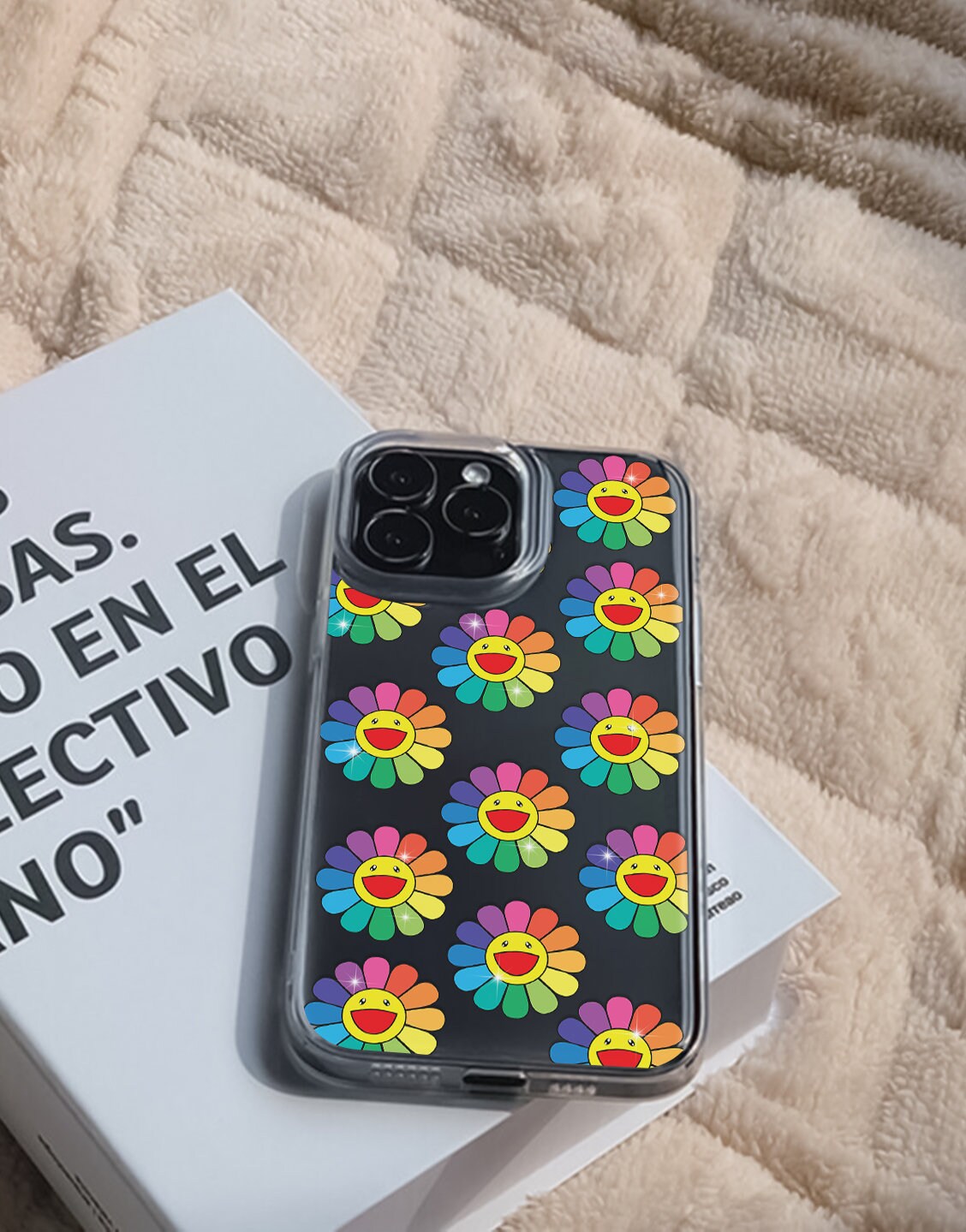 Y2K Flowers Rainbow Kidcore iPhone Case - URBANLUSA