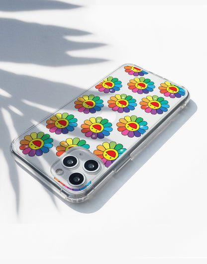 Y2K Flowers Rainbow Kidcore iPhone Case - URBANLUSA