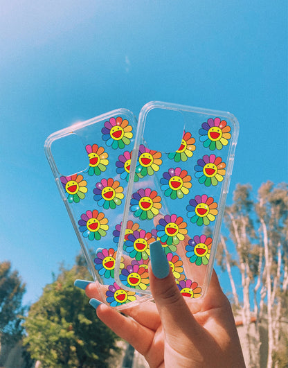 Y2K Flowers Rainbow Kidcore iPhone Case - URBANLUSA