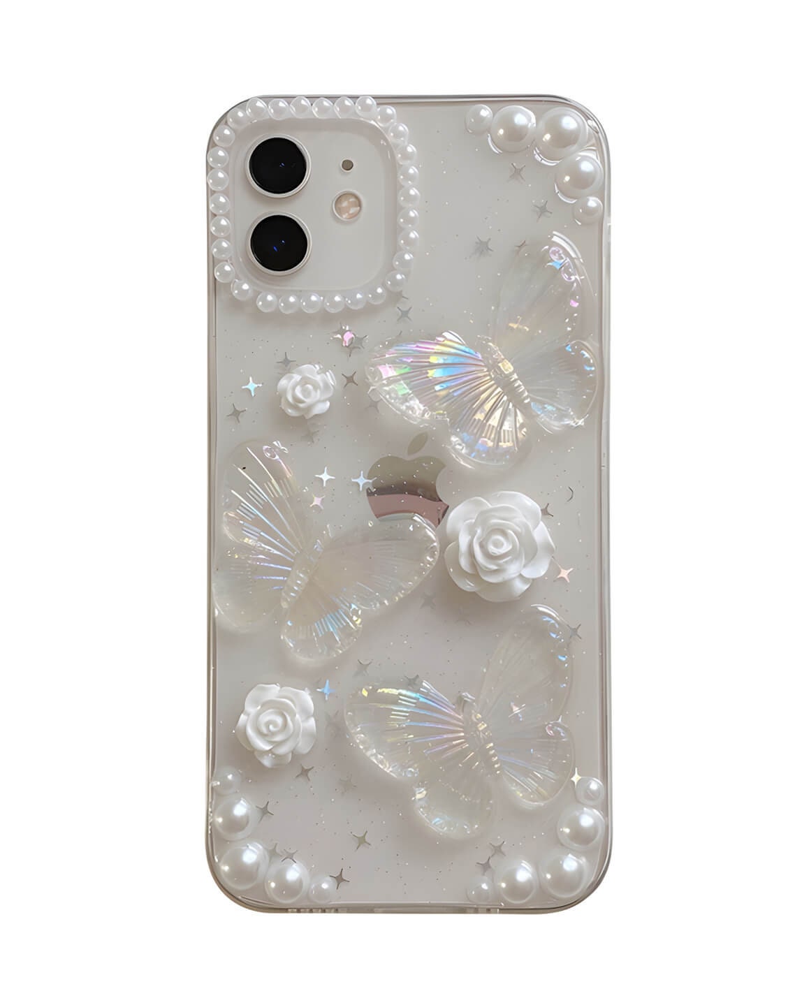 Cute Butterfly Pearl iPhone Case - URBANLUSA