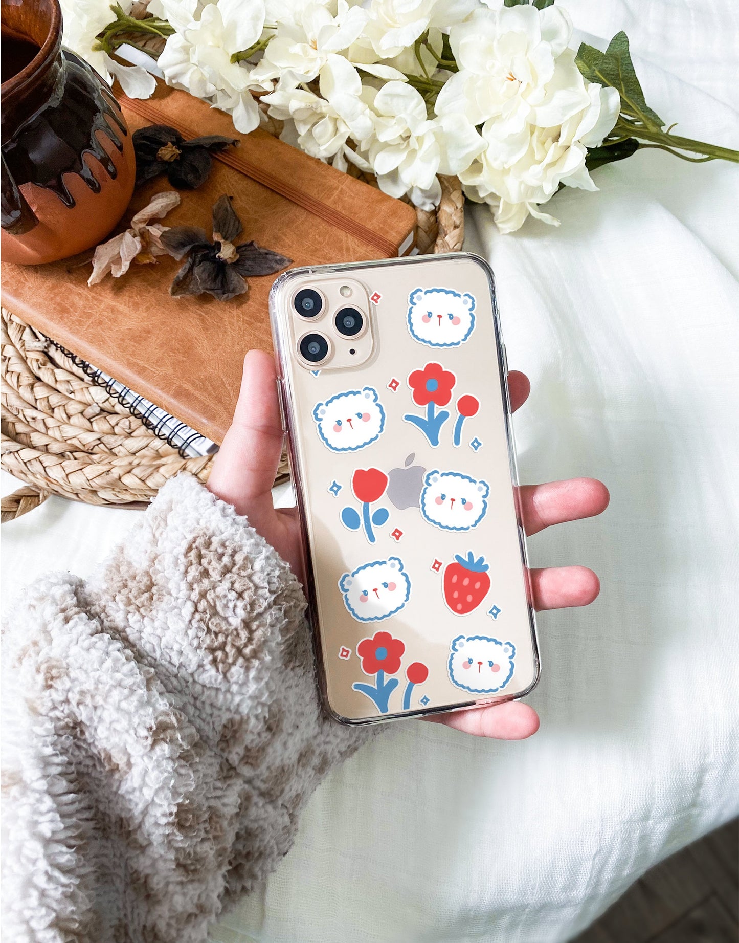 Cute Bear Kawaii Case for iPhone - URBANLUSA