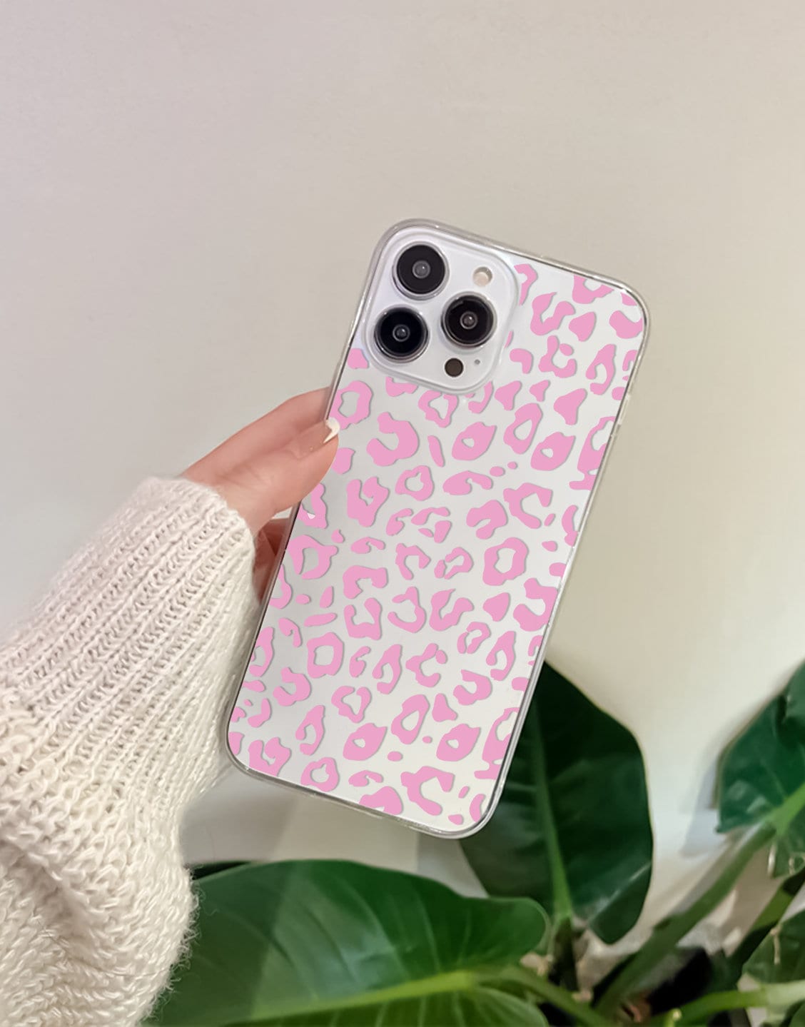 Y2K Pink Leopard Print iPhone Case - URBANLUSA